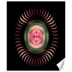 Fractal Plate Like Image In Pink Green And Other Colours Canvas 8  X 10  by Simbadda