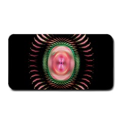 Fractal Plate Like Image In Pink Green And Other Colours Medium Bar Mats by Simbadda