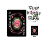 Fractal Plate Like Image In Pink Green And Other Colours Playing Cards 54 (Mini)  Front - Joker1