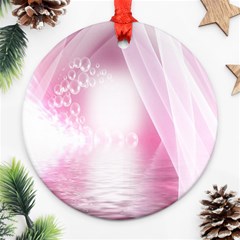 Realm Of Dreams Light Effect Abstract Background Ornament (Round)