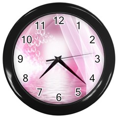 Realm Of Dreams Light Effect Abstract Background Wall Clocks (black) by Simbadda