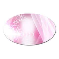 Realm Of Dreams Light Effect Abstract Background Oval Magnet by Simbadda