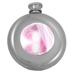 Realm Of Dreams Light Effect Abstract Background Round Hip Flask (5 Oz)