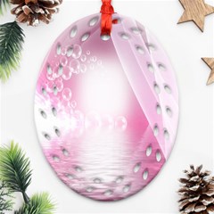 Realm Of Dreams Light Effect Abstract Background Oval Filigree Ornament (Two Sides)