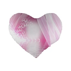 Realm Of Dreams Light Effect Abstract Background Standard 16  Premium Heart Shape Cushions