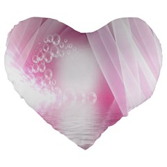 Realm Of Dreams Light Effect Abstract Background Large 19  Premium Heart Shape Cushions