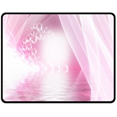 Realm Of Dreams Light Effect Abstract Background Double Sided Fleece Blanket (medium)  by Simbadda