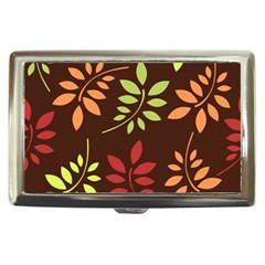 Leaves Wallpaper Pattern Seamless Autumn Colors Leaf Background Cigarette Money Cases by Simbadda