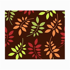 Leaves Wallpaper Pattern Seamless Autumn Colors Leaf Background Small Glasses Cloth