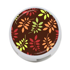 Leaves Wallpaper Pattern Seamless Autumn Colors Leaf Background 4-port Usb Hub (two Sides)  by Simbadda