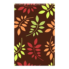 Leaves Wallpaper Pattern Seamless Autumn Colors Leaf Background Shower Curtain 48  X 72  (small)  by Simbadda