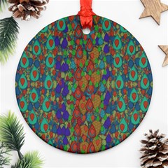 Sea Of Mermaids Ornament (round) by pepitasart