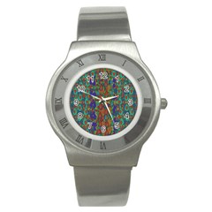 Sea Of Mermaids Stainless Steel Watch by pepitasart