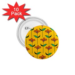 Small Flowers Pattern Floral Seamless Vector 1.75  Buttons (10 pack)