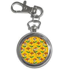 Small Flowers Pattern Floral Seamless Vector Key Chain Watches