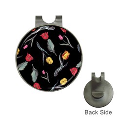 Colorful Tulip Wallpaper Pattern Background Pattern Wallpaper Hat Clips With Golf Markers by Simbadda