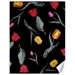 Colorful Tulip Wallpaper Pattern Background Pattern Wallpaper Canvas 18  X 24   by Simbadda