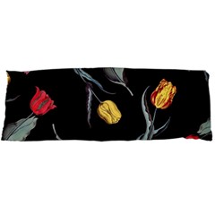 Colorful Tulip Wallpaper Pattern Background Pattern Wallpaper Body Pillow Case Dakimakura (two Sides) by Simbadda