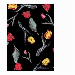 Colorful Tulip Wallpaper Pattern Background Pattern Wallpaper Small Garden Flag (two Sides) by Simbadda