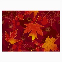 Autumn Leaves Fall Maple Large Glasses Cloth by Simbadda