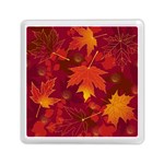 Autumn Leaves Fall Maple Memory Card Reader (Square)  Front