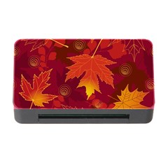 Autumn Leaves Fall Maple Memory Card Reader With Cf by Simbadda