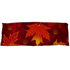 Autumn Leaves Fall Maple Body Pillow Case Dakimakura (two Sides) by Simbadda