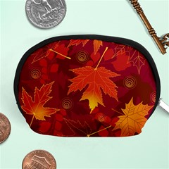 Autumn Leaves Fall Maple Accessory Pouches (medium)  by Simbadda