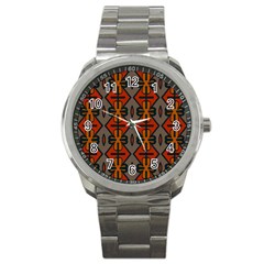 Seamless Pattern Digitally Created Tilable Abstract Sport Metal Watch by Simbadda