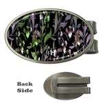 Floral Pattern Background Money Clips (Oval)  Front