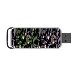 Floral Pattern Background Portable USB Flash (One Side) Front