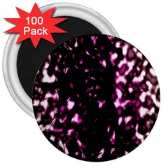 Background Structure Magenta Brown 3  Magnets (100 Pack) by Simbadda