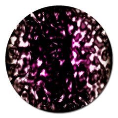 Background Structure Magenta Brown Magnet 5  (round) by Simbadda