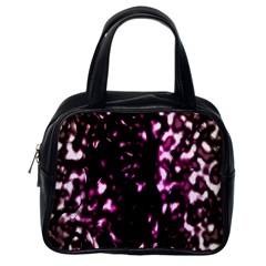 Background Structure Magenta Brown Classic Handbags (one Side) by Simbadda