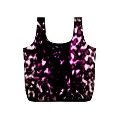 Background Structure Magenta Brown Full Print Recycle Bags (s)  by Simbadda