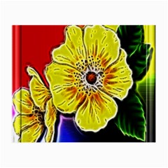 Beautiful Fractal Flower In 3d Glass Frame Small Glasses Cloth by Simbadda