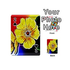 Beautiful Fractal Flower In 3d Glass Frame Playing Cards 54 (mini)  by Simbadda