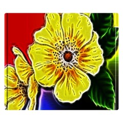 Beautiful Fractal Flower In 3d Glass Frame Double Sided Flano Blanket (small)  by Simbadda