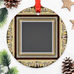 Fractal Classic Baroque Frame Ornament (round) by Simbadda