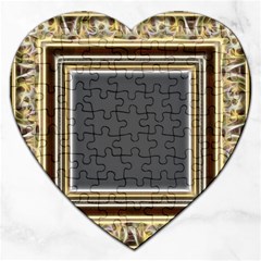 Fractal Classic Baroque Frame Jigsaw Puzzle (heart) by Simbadda