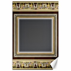 Fractal Classic Baroque Frame Canvas 24  X 36  by Simbadda