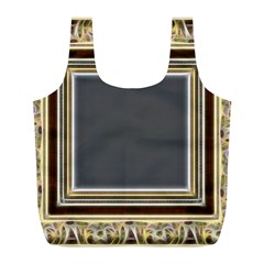 Fractal Classic Baroque Frame Full Print Recycle Bags (l)  by Simbadda