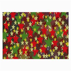 Star Abstract Multicoloured Stars Background Pattern Large Glasses Cloth by Simbadda