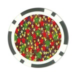 Star Abstract Multicoloured Stars Background Pattern Poker Chip Card Guard Back