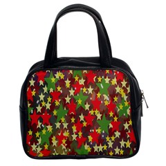 Star Abstract Multicoloured Stars Background Pattern Classic Handbags (2 Sides) by Simbadda