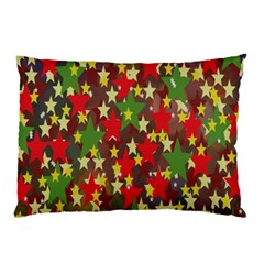 Star Abstract Multicoloured Stars Background Pattern Pillow Case by Simbadda