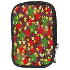 Star Abstract Multicoloured Stars Background Pattern Compact Camera Cases by Simbadda