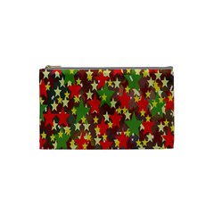 Star Abstract Multicoloured Stars Background Pattern Cosmetic Bag (small)  by Simbadda