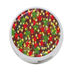 Star Abstract Multicoloured Stars Background Pattern 4-port Usb Hub (two Sides)  by Simbadda