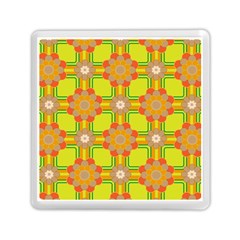 Floral Pattern Wallpaper Background Beautiful Colorful Memory Card Reader (square)  by Simbadda